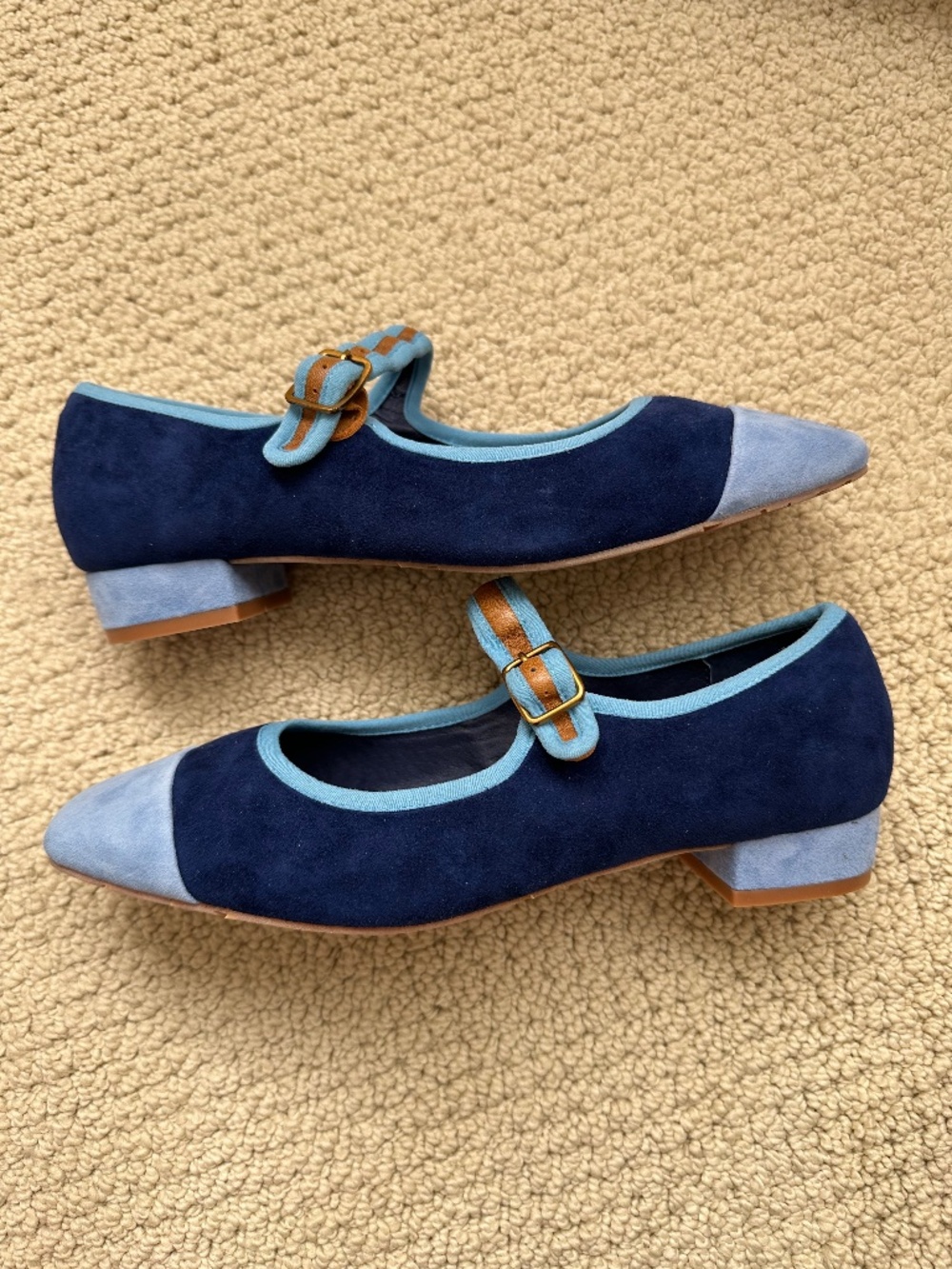 Charlotte Stone Rhiannon Mary Janes in Indigo Size 10 NWT - Picture 3 of 6
